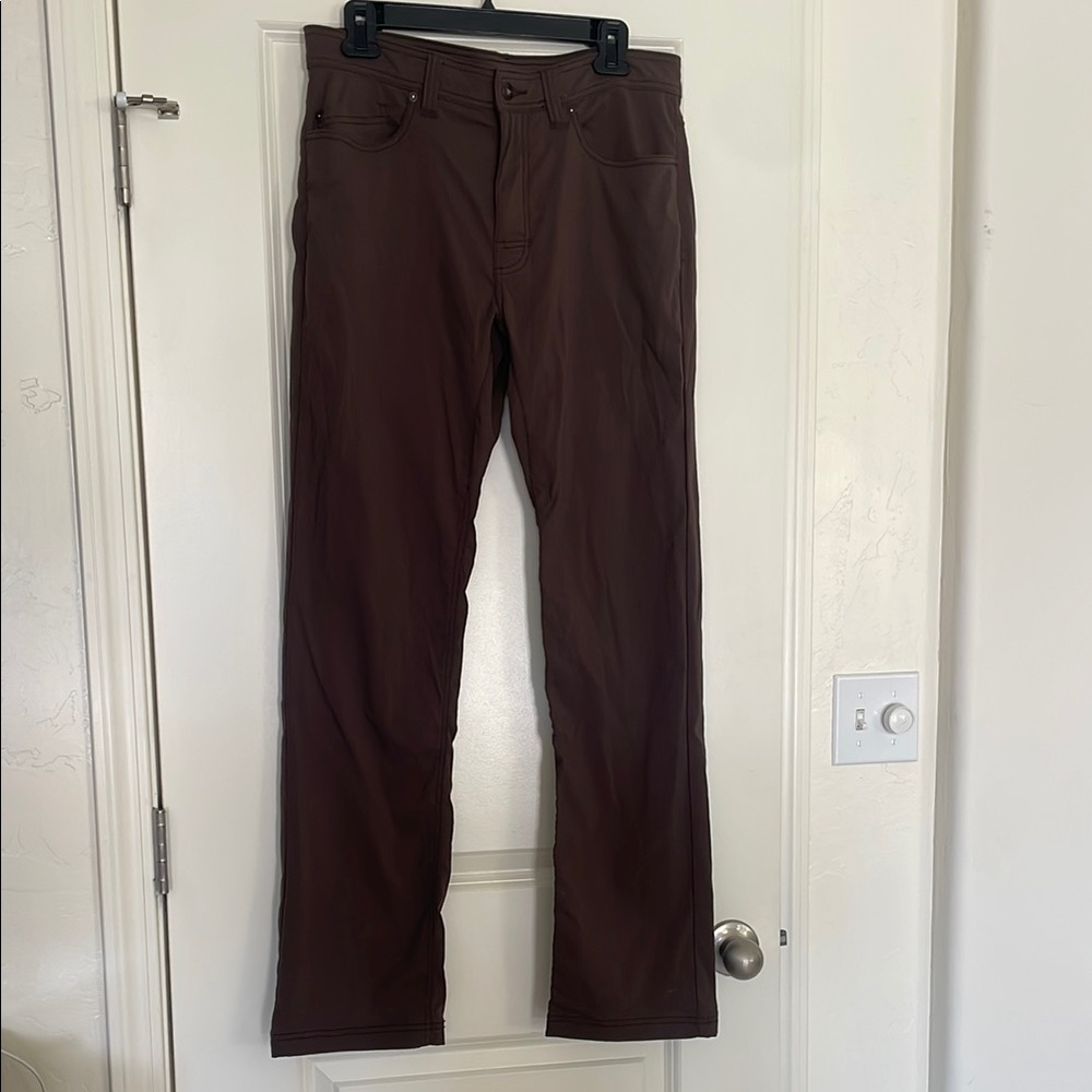 Men's slim fit prana brown pants size 32 x 32